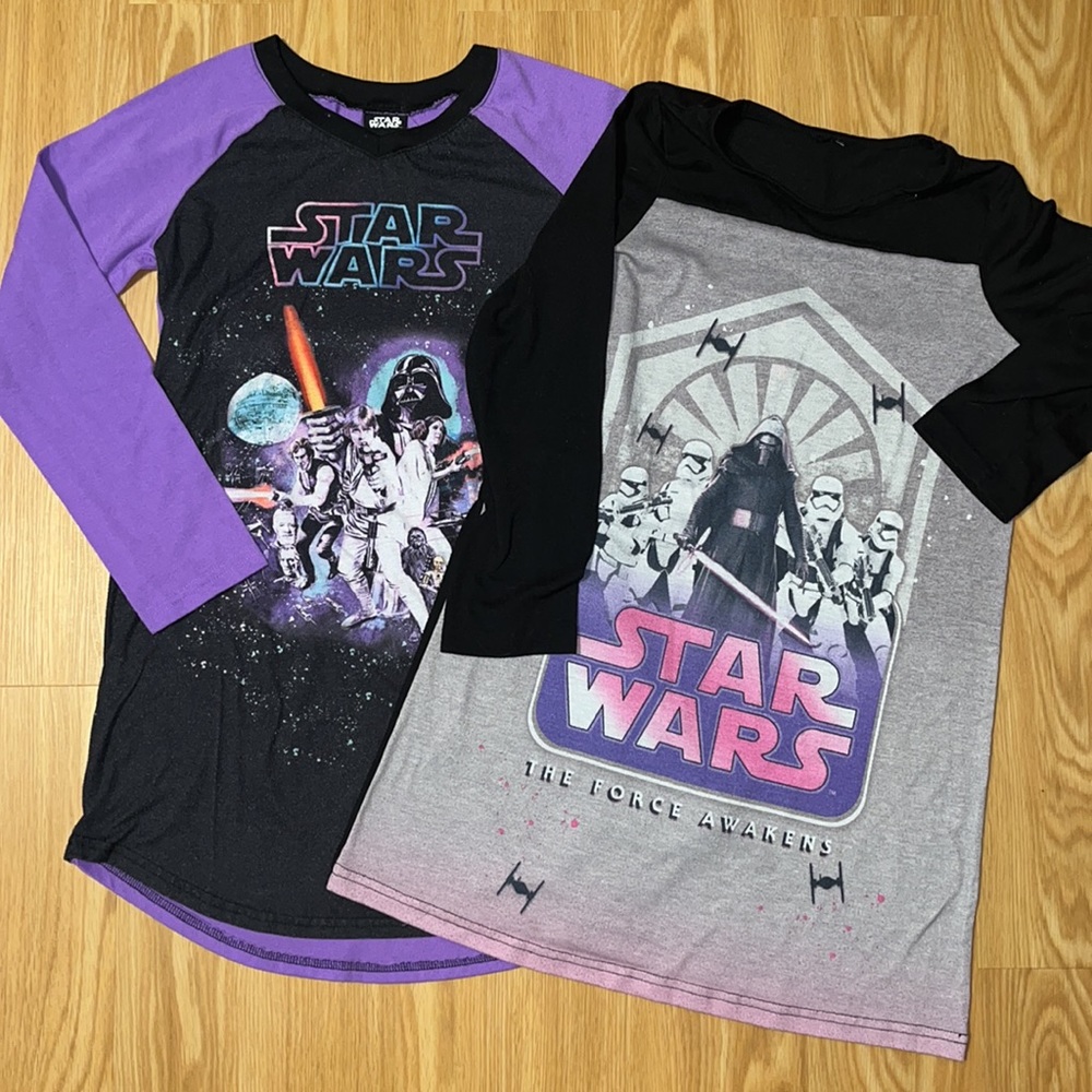 Lot of 2 Star Wars Nightgowns, Size 12